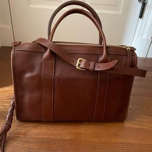 Lotuff Leather Zipper Satchel #9 in Chestnut